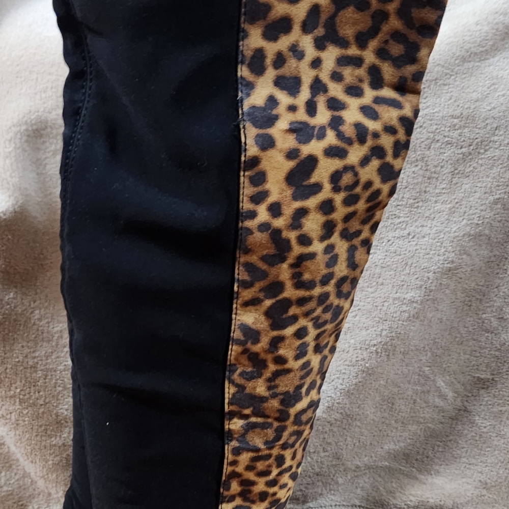 Unisa Over The Knee Leopard Print Boots - image 4